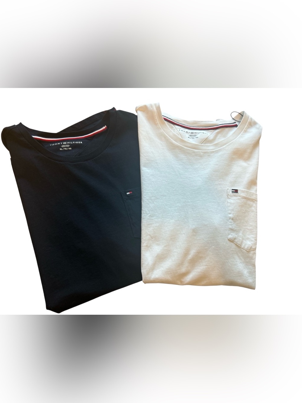 Tommy Hilfiger Men’s Pocket T-Shirts Bundle Navy & White Size XL